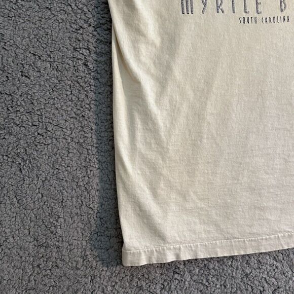 Vintage Fruit Of The Loom Myrtle Beach Mens Size XL Single Stitch Yellow - Picture 7 of 16